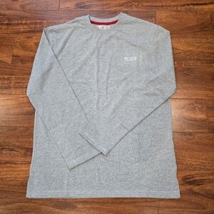 TUMI In Parnership With Air India Men's Long Sleeve T-Shirt Size S Gray
